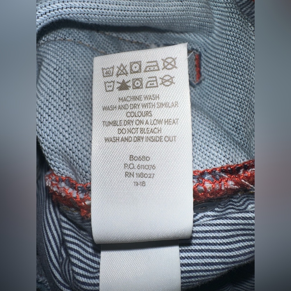 Boden Boys 15Y R‎ Jeans Blue Skinny Leg Adjustable Waist Button Pockets Cotton - Picture 6 of 6